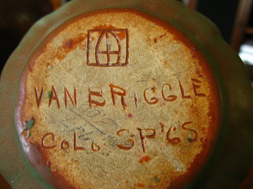 Van Briggle Cabinet Vase Squat Vessel Early Piece Very Rare - Picture 6 of 7