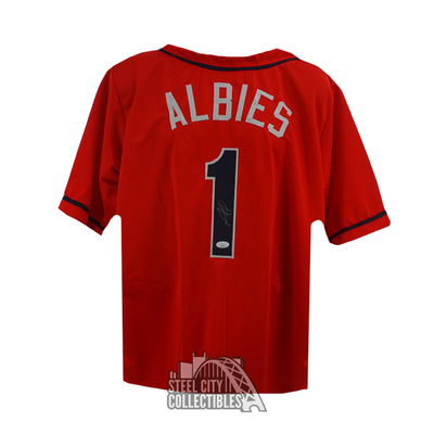 500 LEVEL Ozzie Albies Kids T-Shirt | 'GO ATL' Design | Youth Baseball Shirt | Officially Licensed MLBPA
