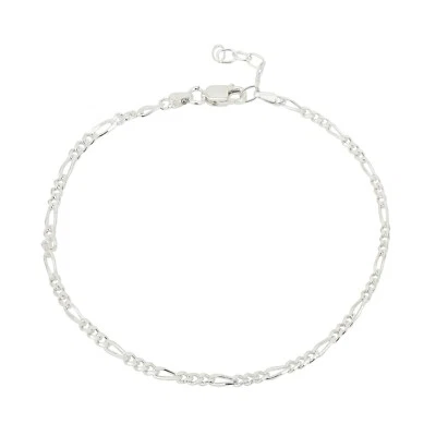 Fußkette Fußkettchen Figarokette 925 Silber 23-25 cm Länge - Bild 1 von 2