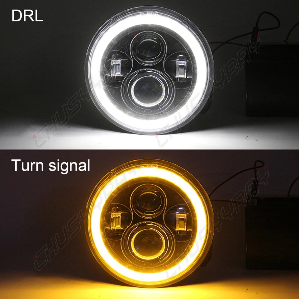 Proyector de faros LED Hi&Lo para Yamaha Virago 250 750 535 1100 Vmax 1200 5,75" Foto 3 de 4