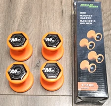 Mueller Kueps 4pc Super Strong Magnetic Holders, Orange #905143-ORANGE