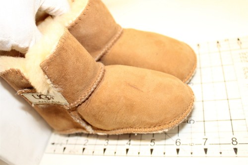 UGG Erin NEW Toddler Girls Large Easy On Suede Shearling Soft Sole Booties 5202 - Picture 24 of 24