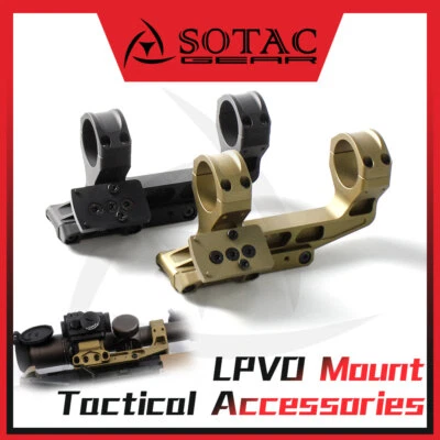 Tactical FAST LPVO Scope Mount 30mm Ring Offset Optic Riflescope Mount For RMR