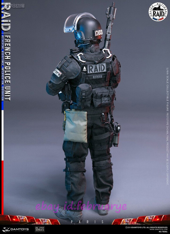 Damtoys 1/6 78061 French Police Unit RAID Action Figure In