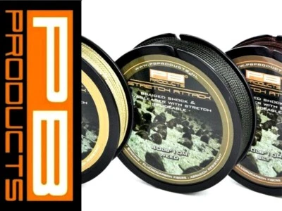 PB Products Stretch Attack Shock Leader 40LBS Zopf *ALLE FARBEN* Karpfenangeln