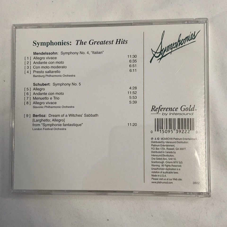 Symphonies: The Greatest Hits (Surround Sound) - Audio CD - VERY GOOD Disk 2 Foto 3 de 4
