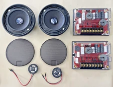 Old School MB QUART 4" Component Speaker Set — Made in Germany, NOS