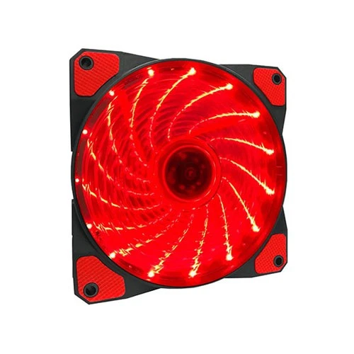 APEVIA CF12SL-SRD 120mm Red LED Ultra Silent Case Fan w/ 15 LEDs  Anti-Vibration - Image 4 of 4