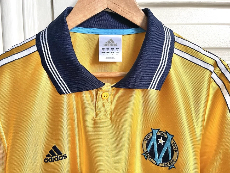 Maillot vintage Olympique Marseille OM 1999 99 anniv. 100 ans Adidas taille M - Photo 3/4