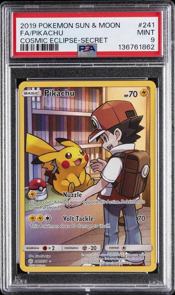 Pikachu Pokémon TCG Sun & Moon Secret Rare Individual Collectible