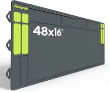 Gun Cleaning Mat 48"x16", Extra Large Magnetic Gun Mat with Organizer Parts Tray