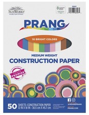 Formerly Sunworks Construction Paper, 10 Assorted Colors, 12" X 18", 50 Sheets