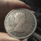 5 Total Antique Vintage 1964 Canadian Silver Dollar Charlottetown Quebec  Coins