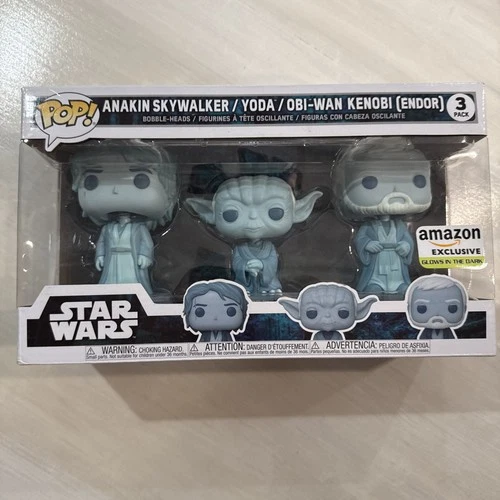 STAR WARS Funko Pop! Vinyl - Anakin Skywalker / Yoda / Obi- Wan Kenobi (Endor)