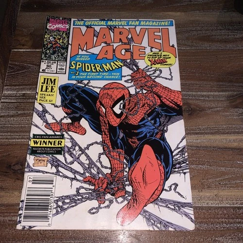 MARVEL AGE #90 CGC 9.2 NEWSSTAND NM+ (1990) Todd McFarlane Spider-Man cover