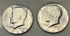 1965 and 1968d Kennedy Half Dollars 40% Silver Lot 2 Beautiful Coins!!!