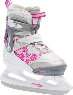 Bladerunner Ice by Rollerblade Micro Ice Girls, Junior, Adjustable, Pink and Whi