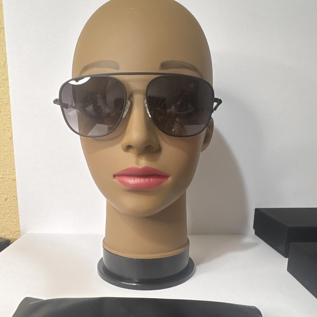 Carolina Lemke Black Hexagonal Round Sunglasses - New w Box - CL9411 Black Women main image 3