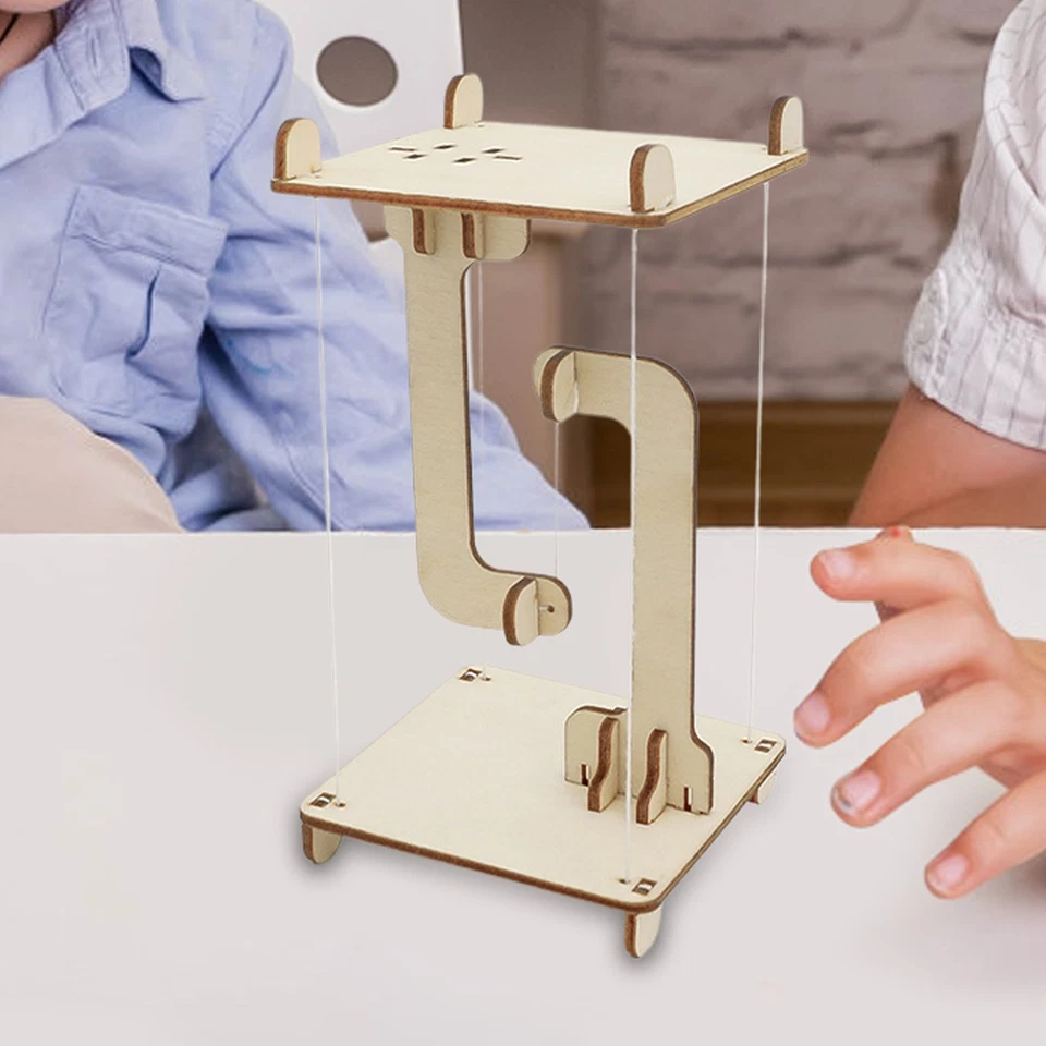 Kits mecánicos extensibles rompecabezas de madera 3D SETM kits científicos modelo niños regalos Foto 2 de 4