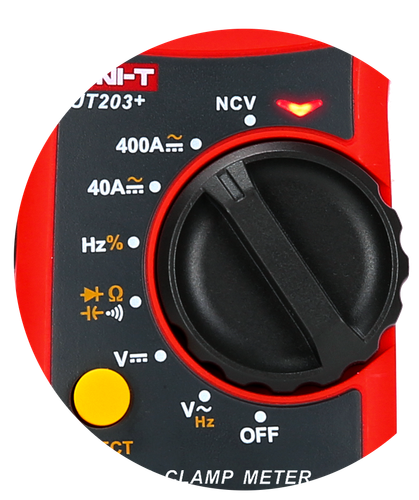 UT203+ TRMS AC DC Zangen Multimeter Zangenamperemeter Stromzange 400A 600V NCV - Bild 5 von 5