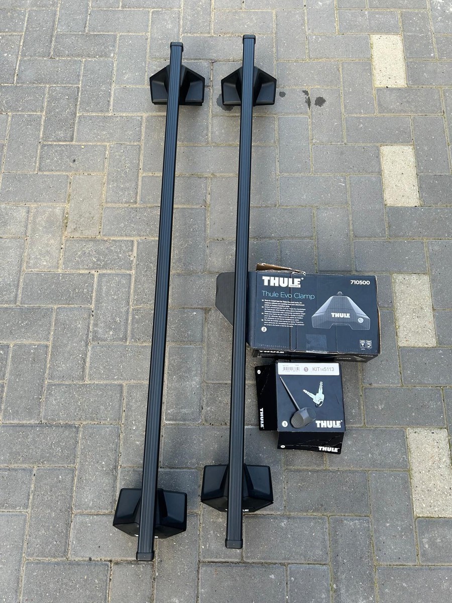 Thule Square Roof Bars 769 127cm Thule Clamp Footpack 7105