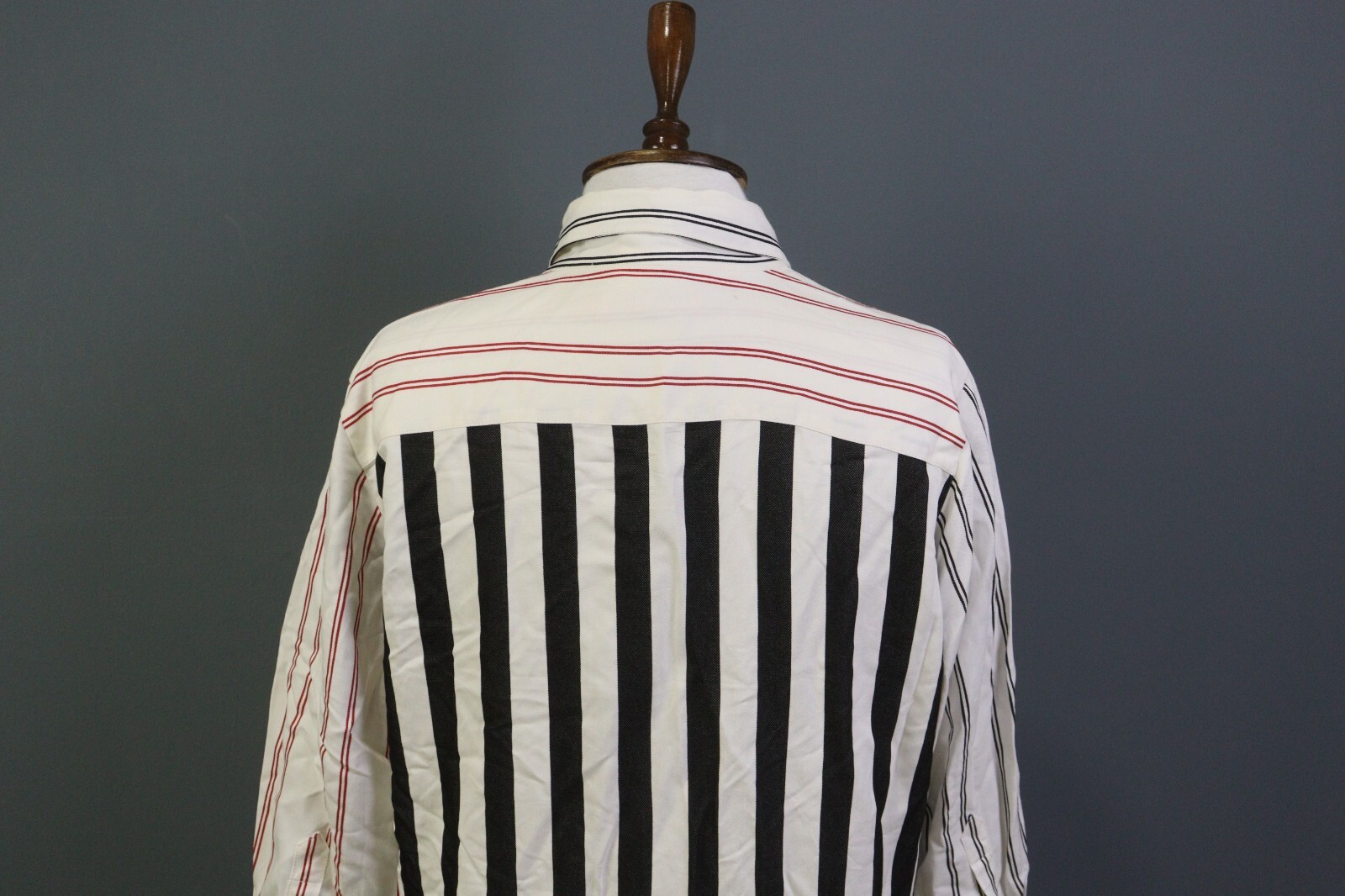 Vilagallo Multicolor Striped Button Down Rayon A-… - image 13