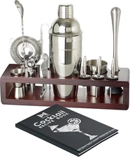 Modern Mixology Cocktail Shaker Set - 24 Piece Stainless Steel Bartender Drink