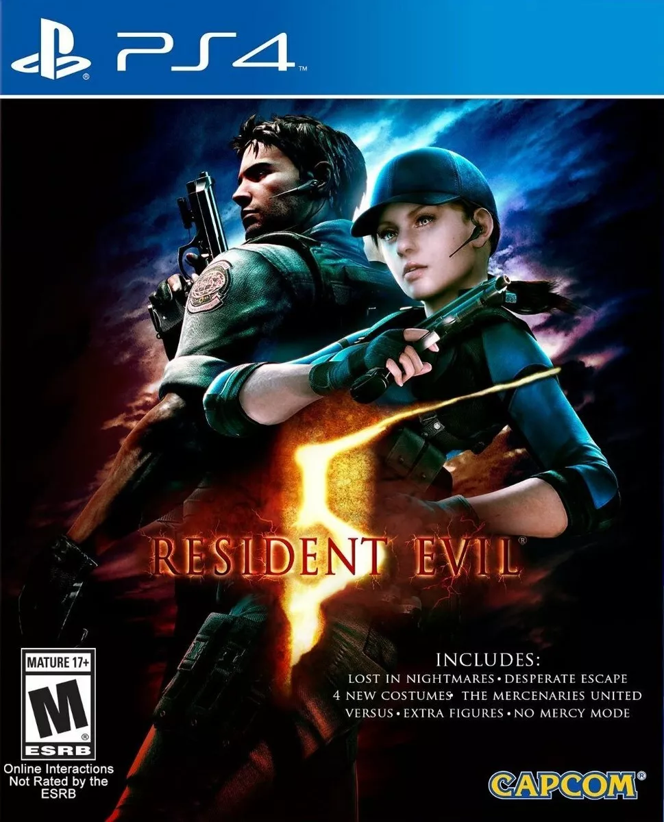 Resident Evil 5 Shooting Game w/ 8 Playable Characters for Playstation 4