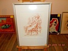 Dama, ACTO enmarcado, 55 x 75 cm, limitado / firmado