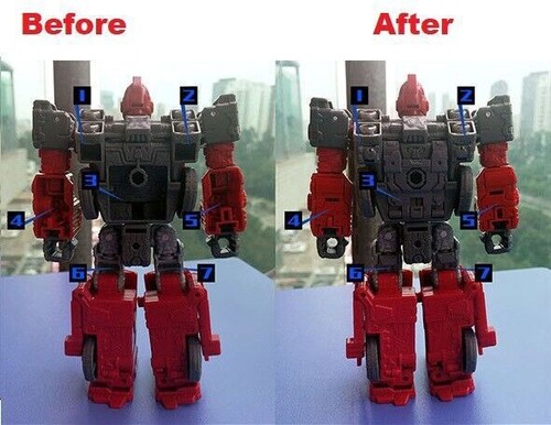 NEW 3D DIY Arms Legs Back Upgrade Kit FOR Siege IRONHIDE 13 Holes Filling - Picture 2 of 10