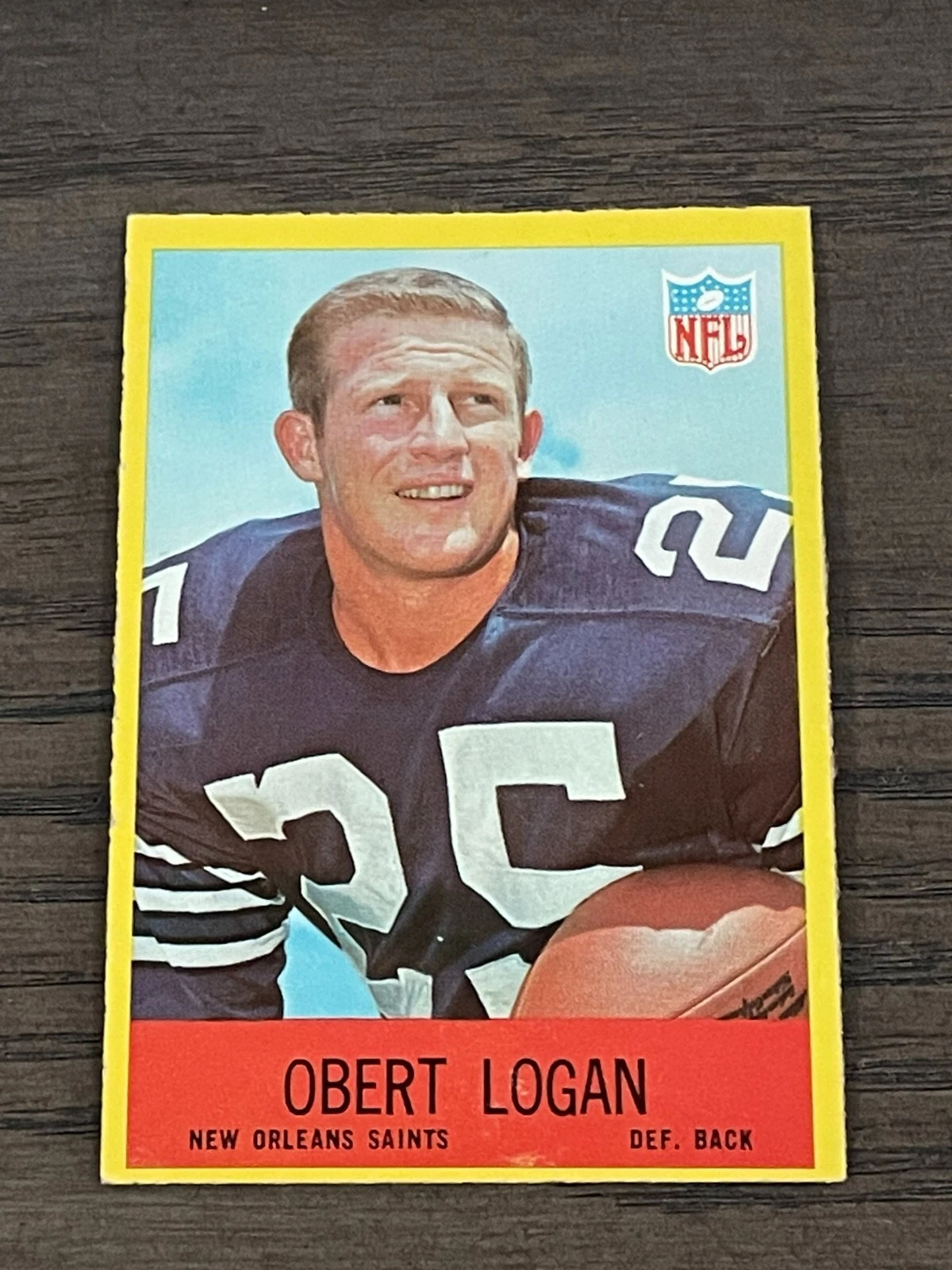 1967 Philadelphia Obert Logan Rookie #126 New Orleans Saints
