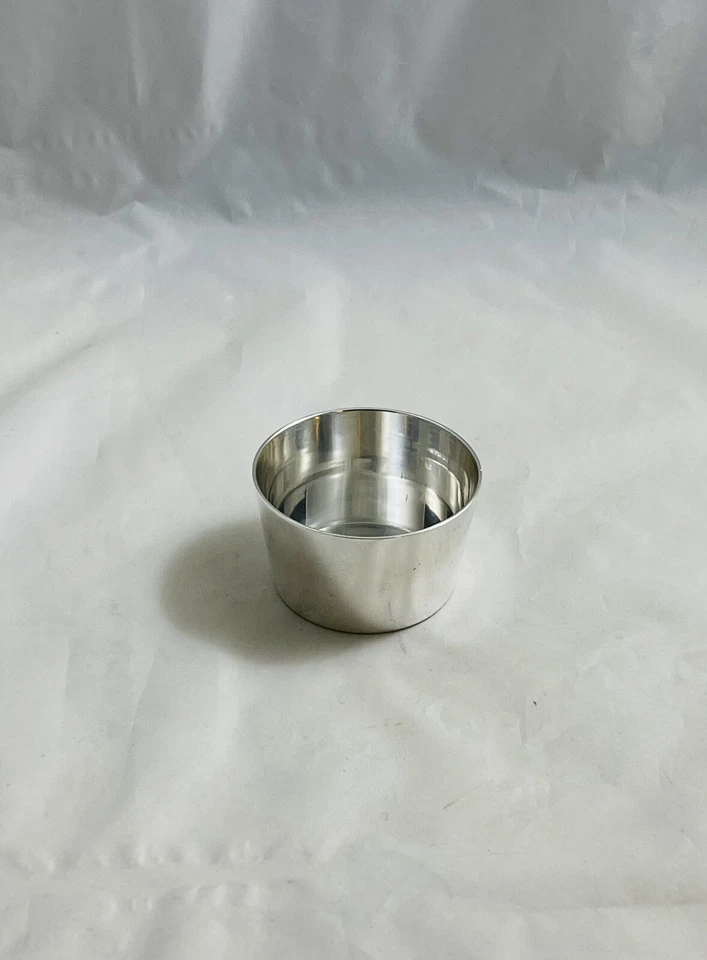 Antigua taza de mostaza Christofle Francia plateada Foto 3 de 4