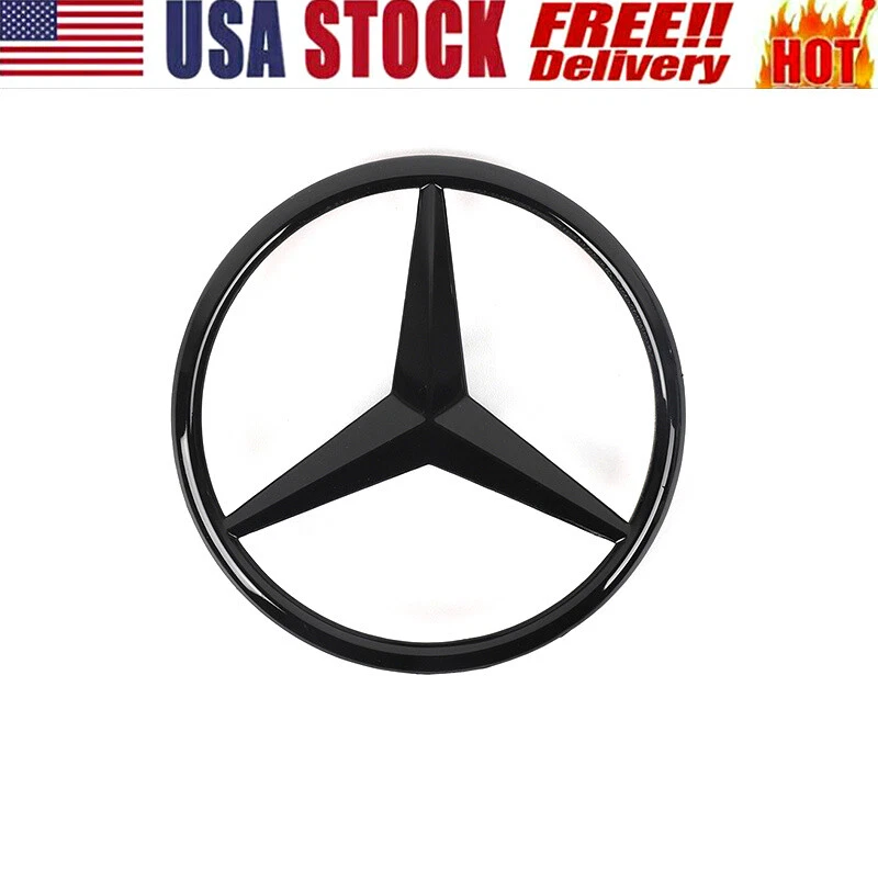 Mercedes CLA W117 C117 Rear Boot Star Badge Emblem GLOSS BLACK A1178170016 2013+ - Image 2 of 4