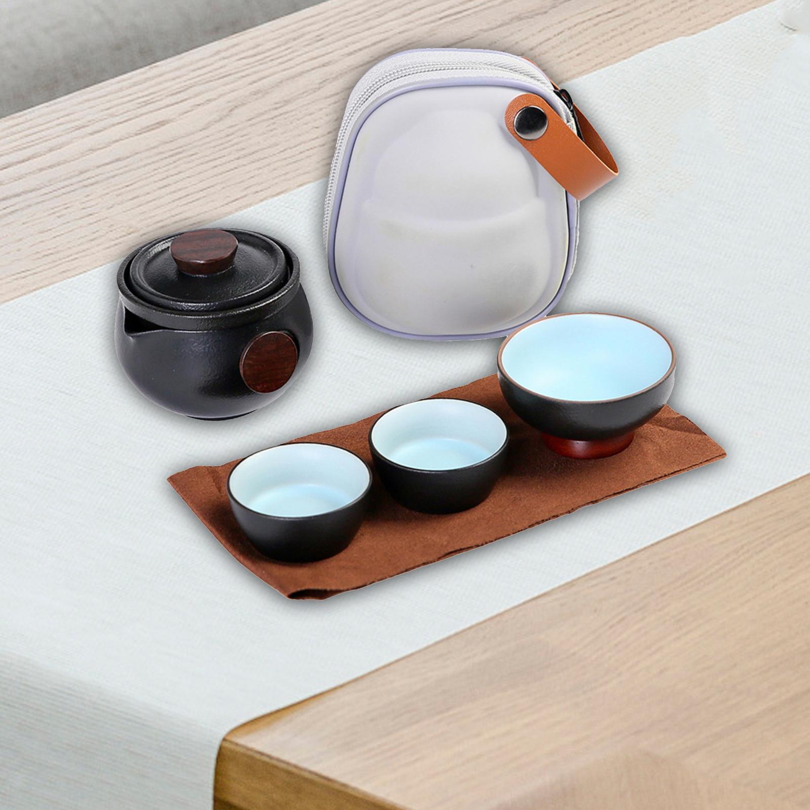 Travel Tea Set with Portable Bag Chinese Teaware for Home RV Camping Outdoor