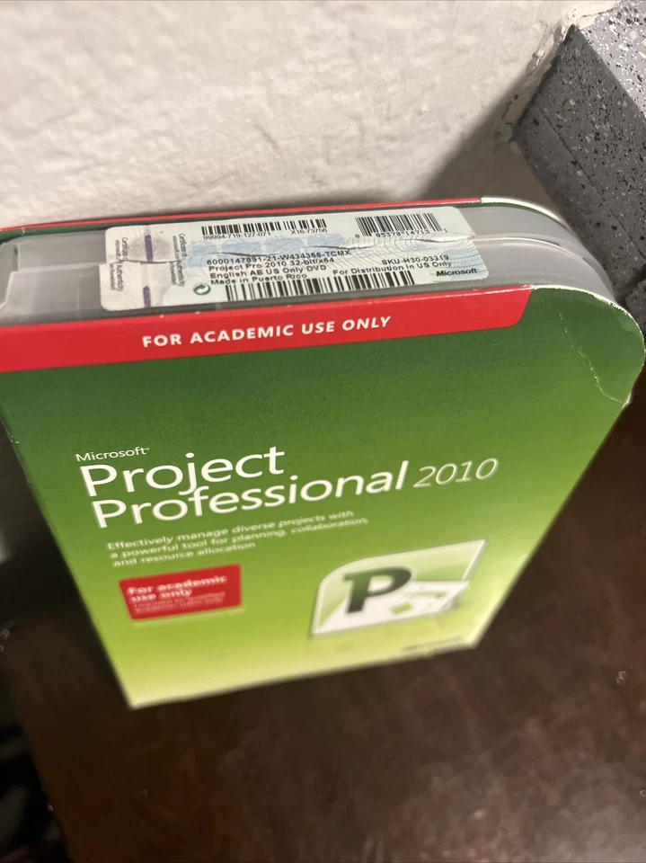Microsoft Project 2010 Professional For 2 PCs Full Academic Version =RETAIL BOX= - Image 2 of 4