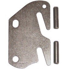 Double Hook Bed Rail Flat Slot Plate Kit 1 Hook  2 Pins 1-1/4 2" On Center