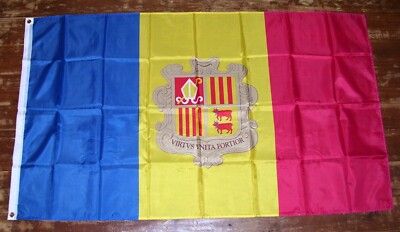 Andorra 3'x5' Flag Banner