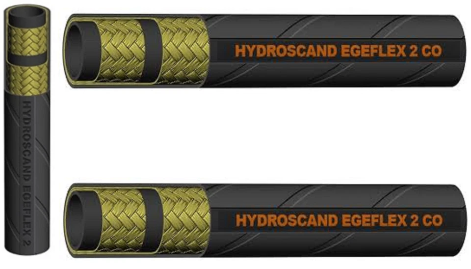 Hydroscand Hydraulic Hose 2 Wire 3/16" 1/4" 5/16" 3/8" 1/2" 5/8" 3/4",1" 1 1/4"