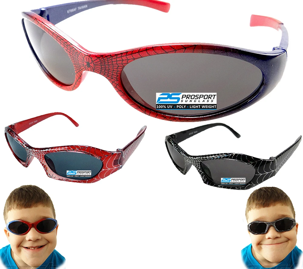 2 Pairs Spider Man Sunglasses Spidey Glasses Boys 100% UV