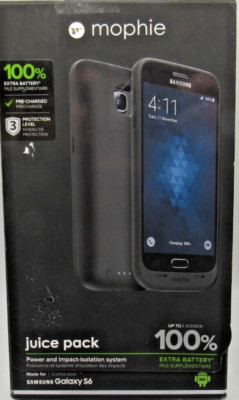 Mophie Juice Pack Up to 100% Battery Case  3300mAh Samsung Galaxy S6 Ships Free