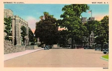 USMA West Point Entrance Military Academy Vtg Postcard G49
