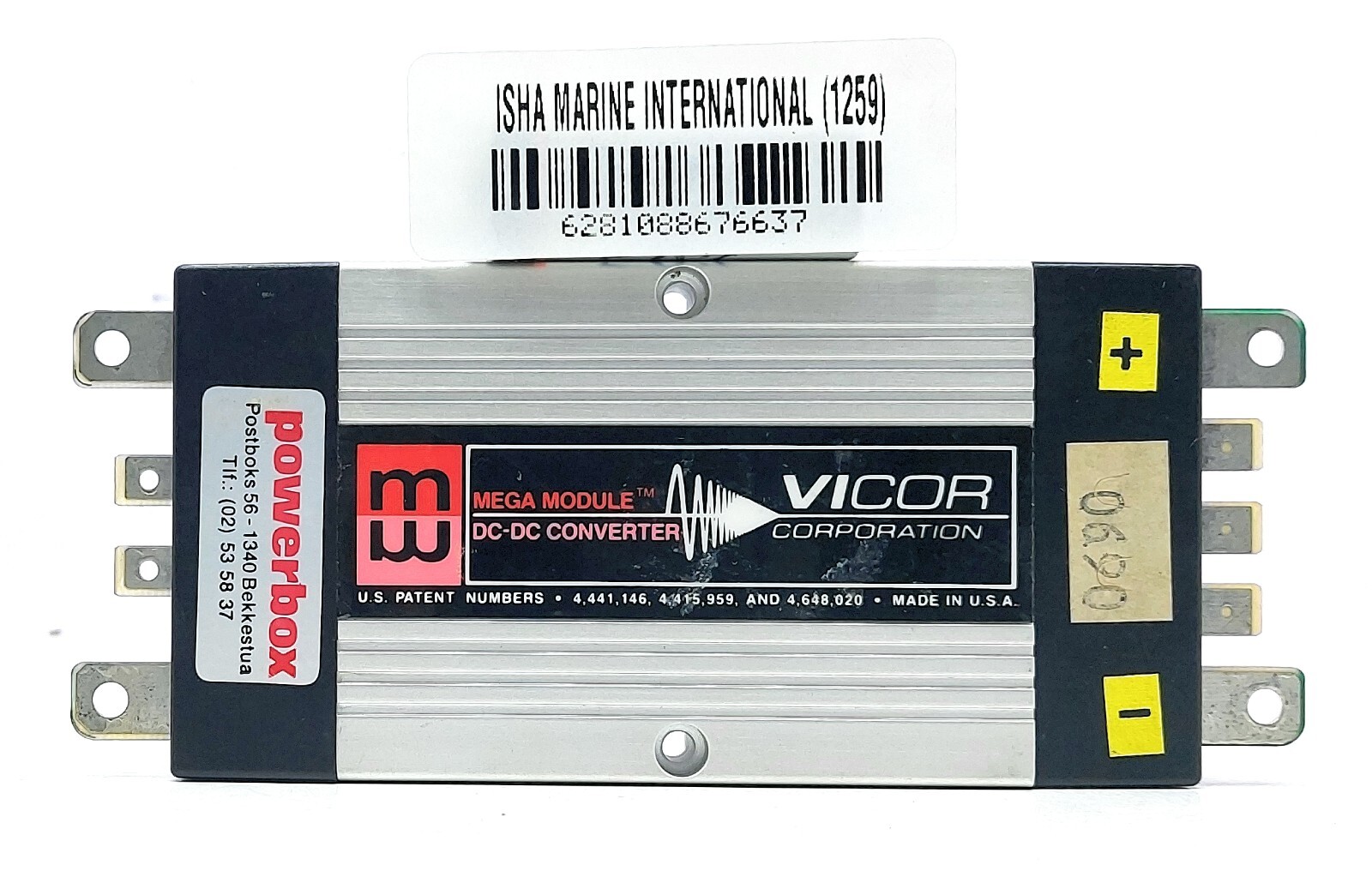 新品】VICOR 50W DC-DC コンバーター VI-J0Y-CXVICOR 50W DC-DC