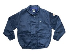 Bulwark Men  s L Excel FR Jacket Blue Duck Comfort Touch Flame Resistant Workwear
