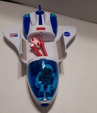 Astro Venture Space Shuttle Plastic Toy Spaceship Lights Sound Astronaut