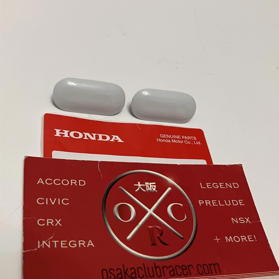 OEM Honda EG EK Civic Del Sol DC2 Integra Front License Plate Hole Cap Plugs NEW Foto 2 de 4