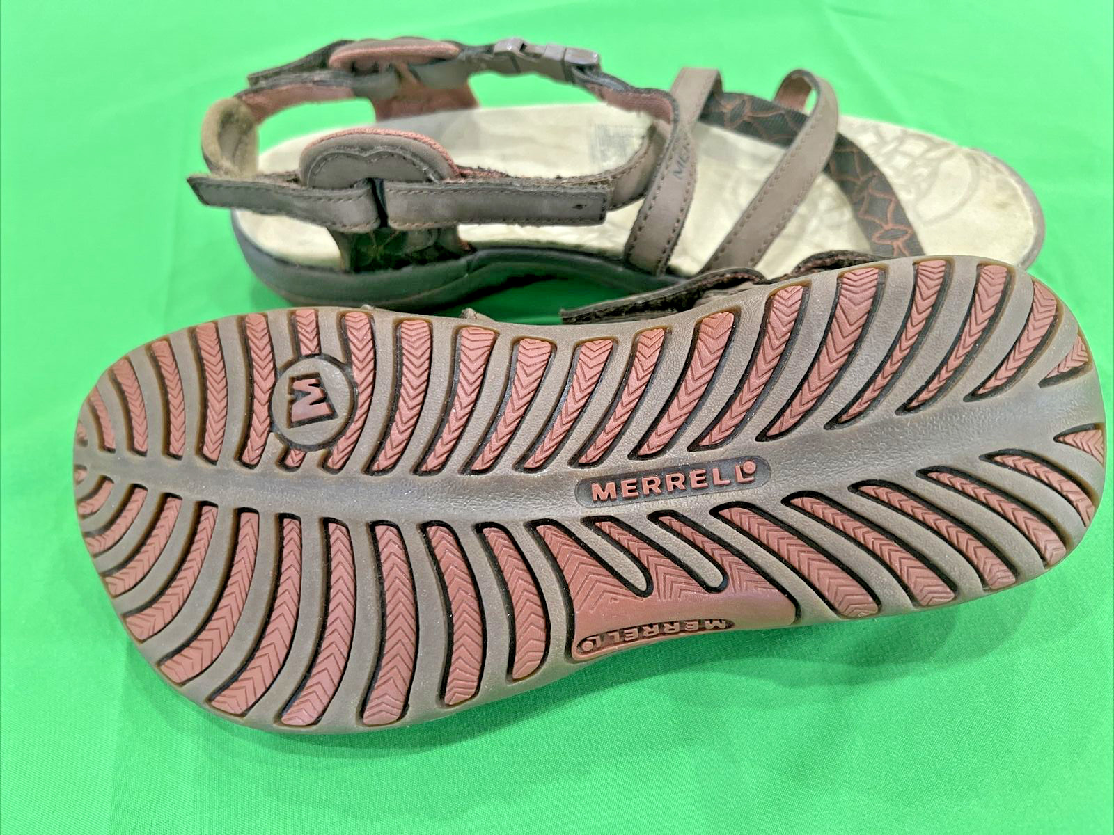 Merrell Dark Earth Performance Backstrap Sandals … - image 3