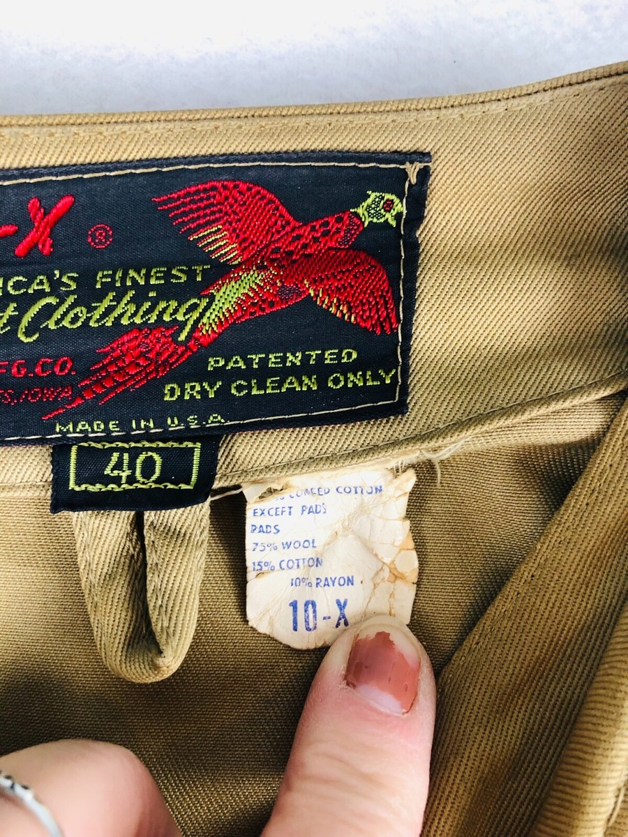 60s〜 10-X Shooting JKT hunting ハンティング US VTG 60's 10-X Shooting Jacket Mens 40 Hunting Padded