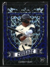 Corey Ray  2021 Panini Crusade Blue Velocity #12 RC Baseball Card