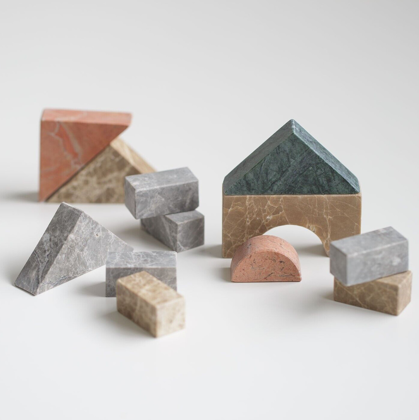 ISHIZO Piedra Apilada Color Mármol Emperador Luz Rosso Alicante JAPÓN NUEVO