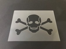 Skull 4 Stencil 10mm or 7mm Thick, skulls, halloween, Crafts, Airbrushing 